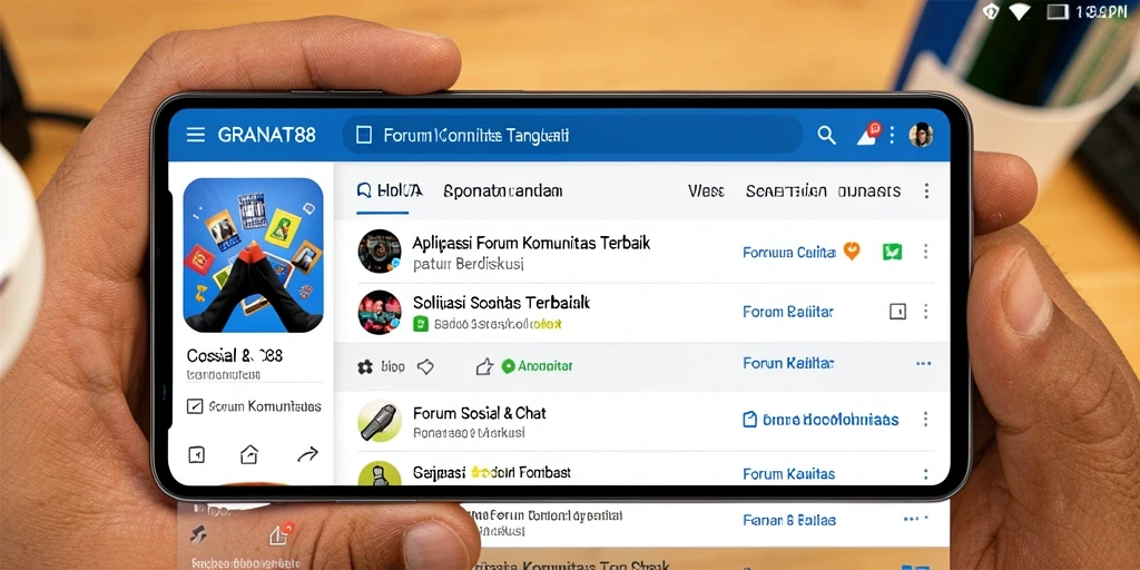 Tampilan utama GRANAT88 dengan berbagai pilihan forum komunitas.