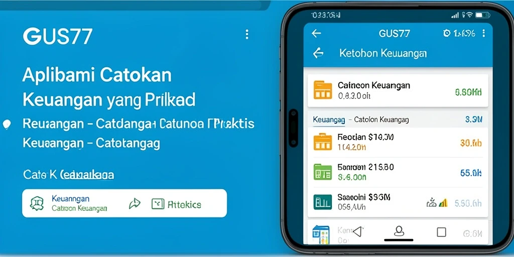 Tampilan antarmuka GUS77 yang sederhana dan informatif.