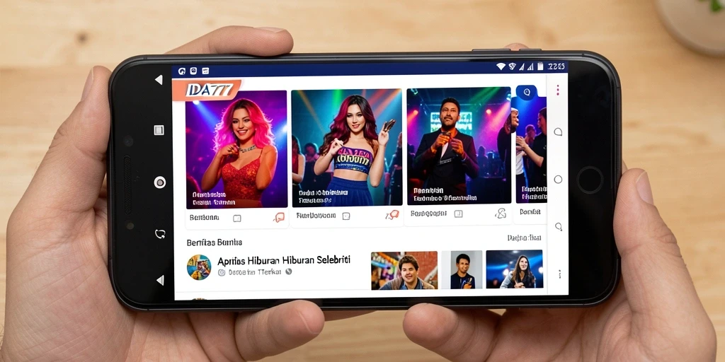Tampilan antarmuka IDA777 yang menarik dan informatif.