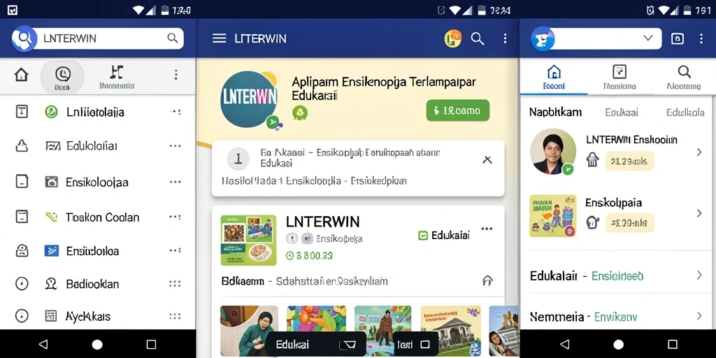 Antarmuka LNTERWIN yang informatif dan menarik.