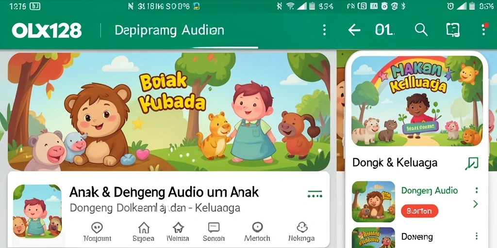 Antarmuka OLX128 yang interaktif dan menarik untuk anak.