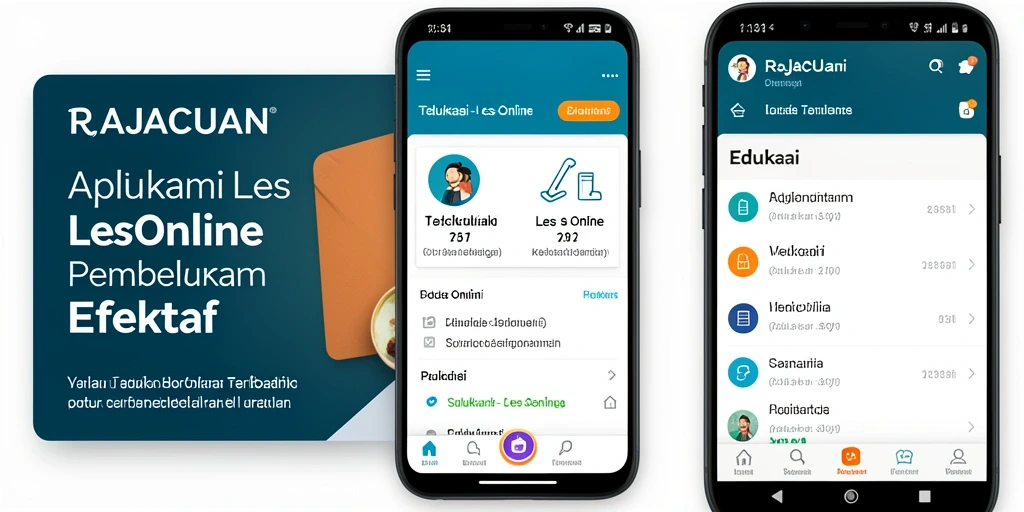Antarmuka RAJACUAN yang intuitif dan user-friendly.