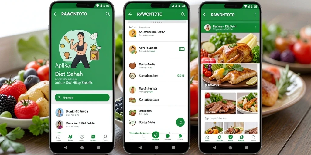 Antarmuka aplikasi RAWONTOTO yang menarik dan fungsional.