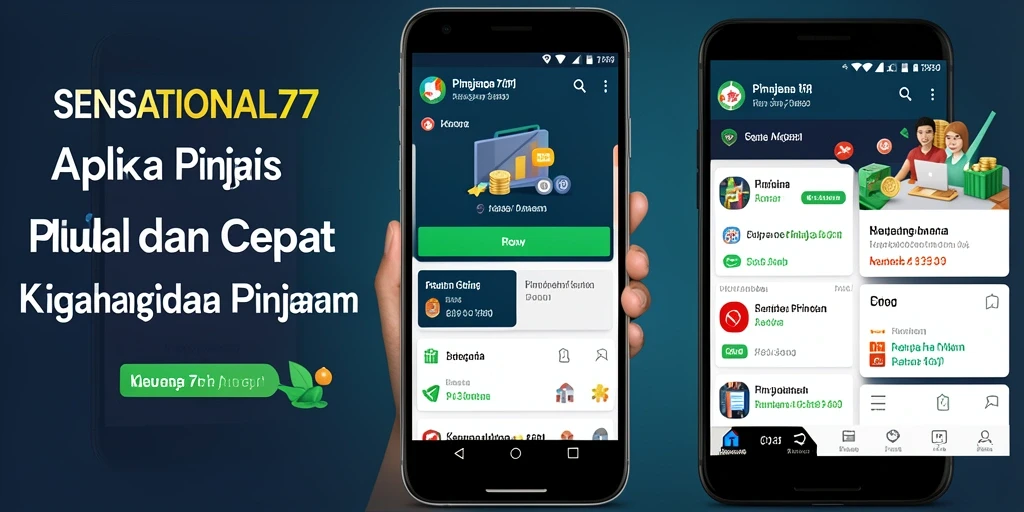 Antarmuka SENSATIONAL77 yang mudah digunakan untuk pengajuan pinjaman.